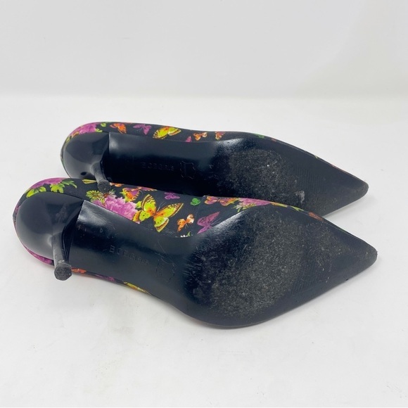 BCBGirls Floral Butterfly Spike Heels Size 8 Pointed Toe Barbiecore - Picture 8 of 9